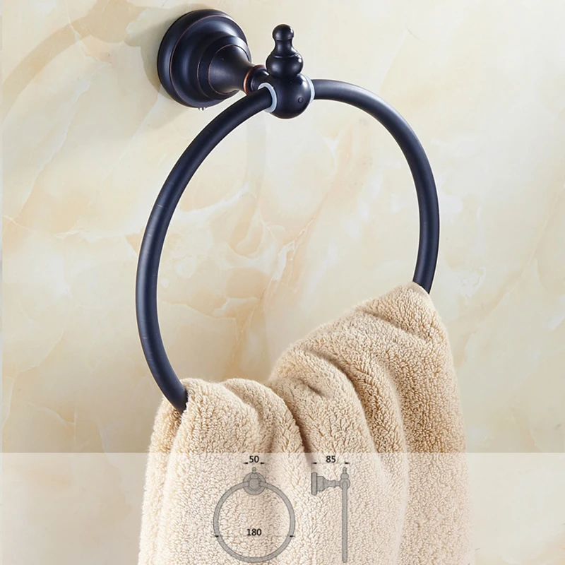 MTTUZK Solid copper towel ring towel rack bathroom rack Towel hanger towel holder toalha anel