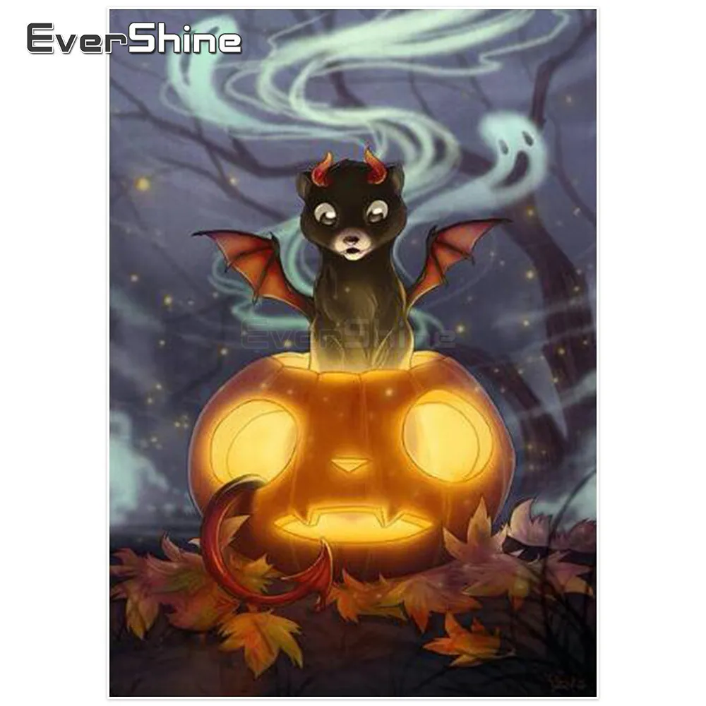 Evershine Новый DIY Алмазная вышивка мультфильм Животные фотографии 5D алмазов картина