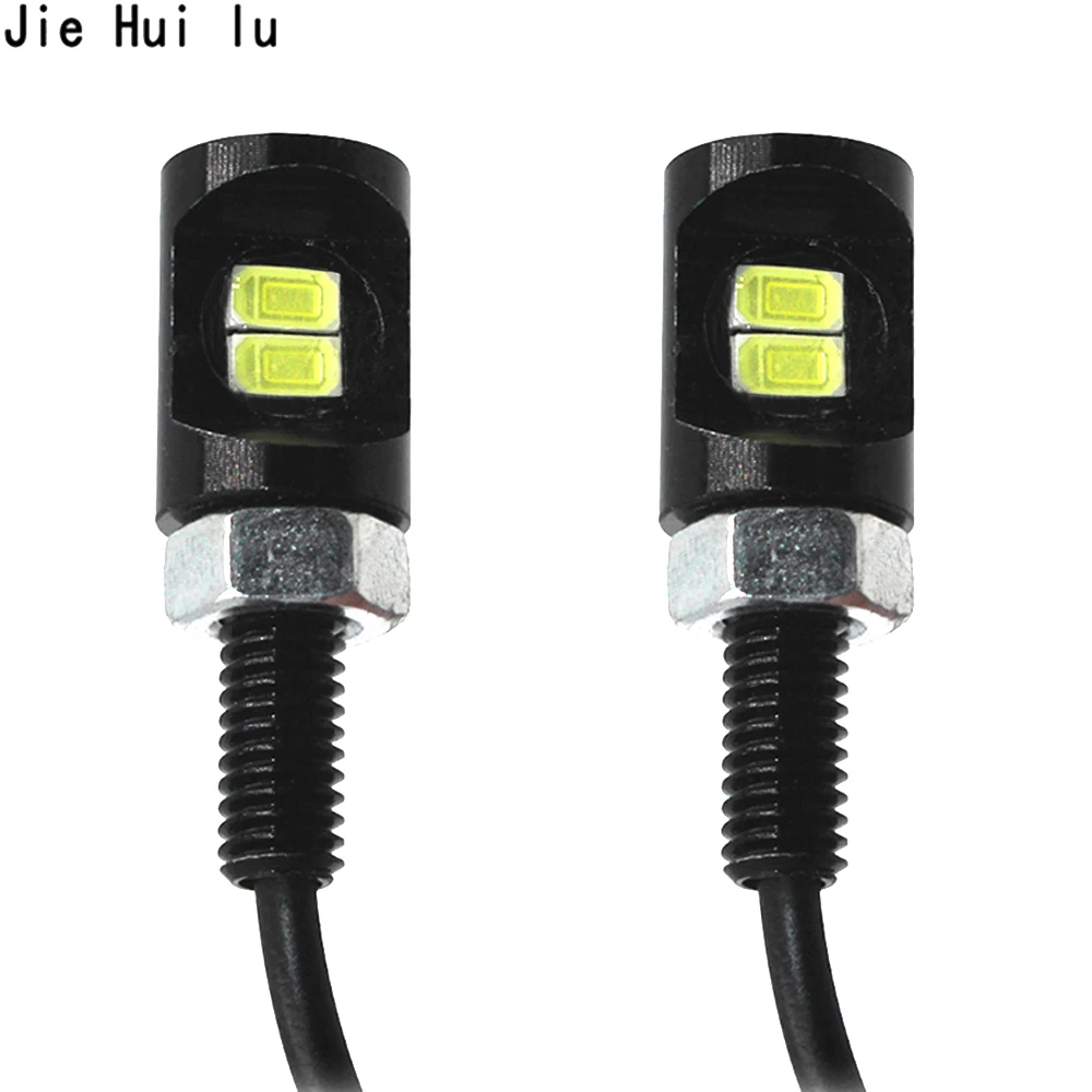Мото rbike moto rcycle номерной знак лампа фара передняя 12V LED болт белый свет