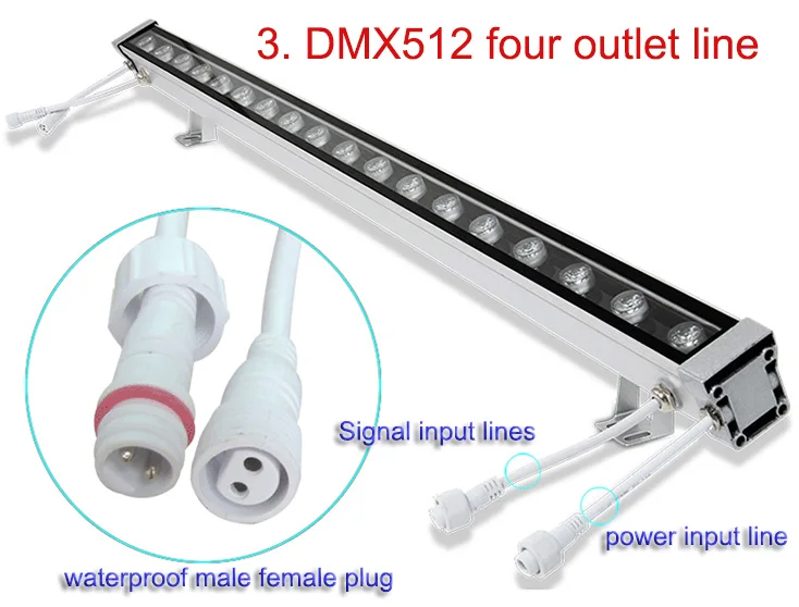 6 шт. DHLFedex 36 Вт светодиодный настенный светильник DMX512 светодиодный светильник для мытья холодной воды warmwhitegarden yardшайба светильник Ландшафтный галогенный светильник inglamp