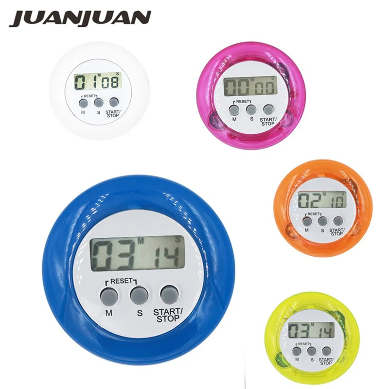 

High Quality Multi Plastic Kitchen timer Round Electronic Timer Kitchen Countdown Timers Alarm Random Color Kitchen Timer 20%