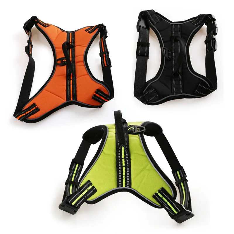 

New Fashion Cloth Dog Harnesses Comfortable Breathable Firm Reflective Vest Pet Harnesses for Medium-sized and Big Dog