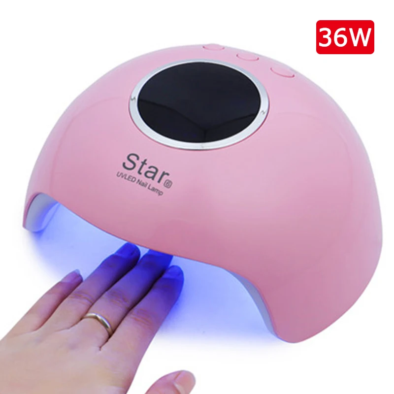 

36W LED UV Lamp Gel Polish Curing Nail Lamps 30s 60s 90s Timer Fast Drying For All Gels USB UV Nail Dryer