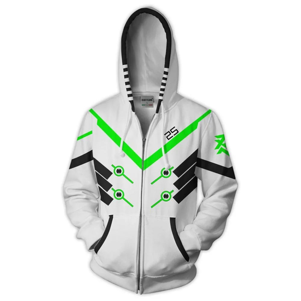 BIANYILONG, новинка, мужские толстовки с капюшоном Genji, 3D принт, спортивный костюм, худи на молнии, хип-хоп топы
