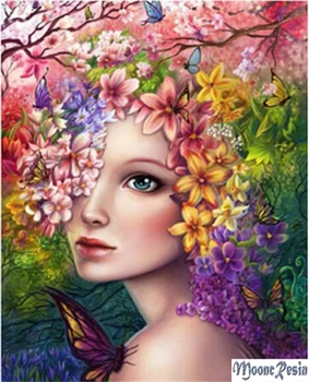

5D Diamond Mosaic Multicolored Beautiful Faer Diamond Embroidery Full Diy Diamond Painting Cross Stitch Square Drill Home Decor