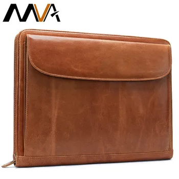 

MVA Clutch Bag for Men Leather Document Bag A4 File Folder Bags Male Clutch Card Holder Men's Bags Portfolio Storage Purse 8704