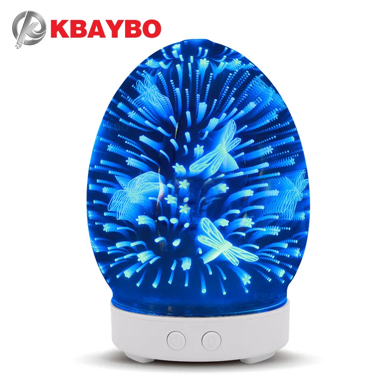 

KBAYBO 100ml Air humidifier air diffuser with 7 colors LED lights ultrasonic air Purifier cool mist maker fogger for home office
