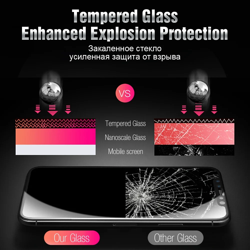 TOMKAS Защитное стекло для iPhone 6 S 7 стекло закаленное защитное стекло 5D Защитное стекло для iPhone 6 S 8 Plus X пленка