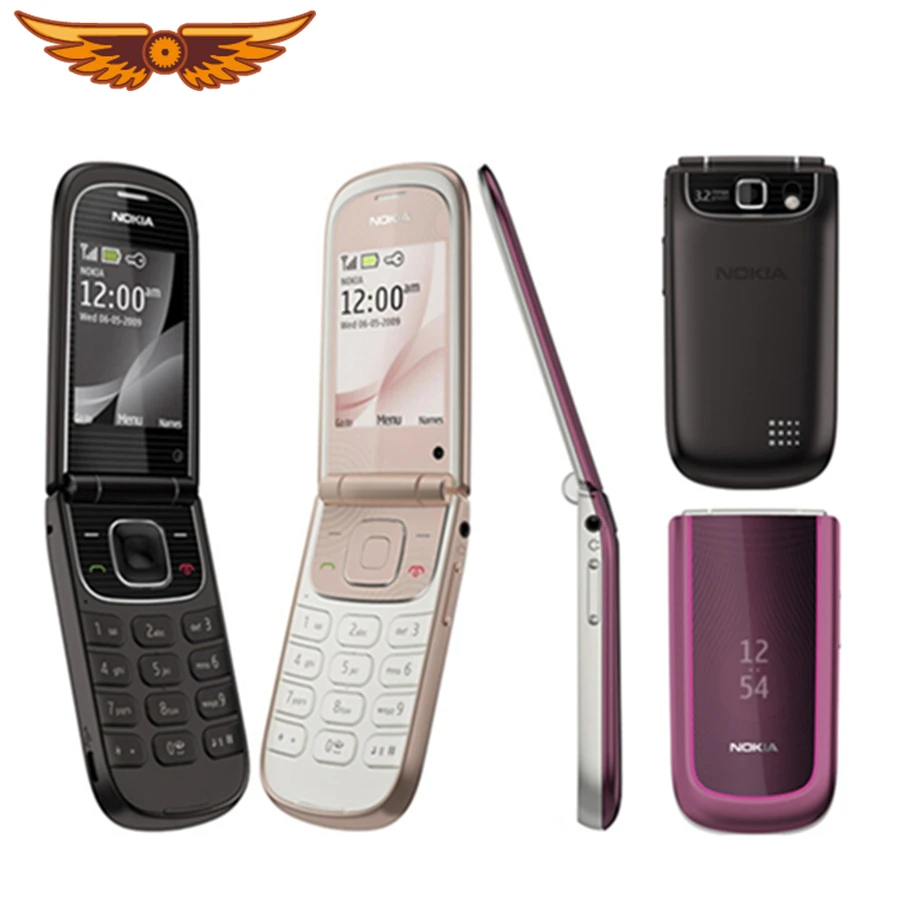 3710f Оригинальный разблокирована Nokia Оригинал Флип 3710 сотовый телефон 3g 3.2MP Камера