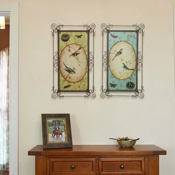 

Retro wrought iron wall hangings home living room background wall ornaments wall hanging wall decoration painting