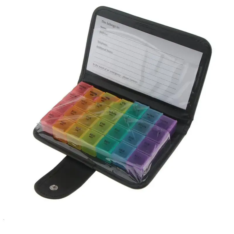 28 сеточная цветная коробка для таблеток, набор кошельков, посылка для защиты окружающей среды, комплект, компонентная коробка, чип-посылка, высококачественный материал - Цвет: color