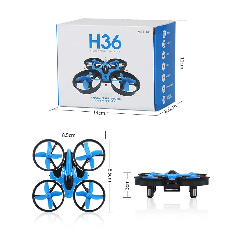 

Mini RC Drone Quadcopters Headless Mode One Key Return 4CH Helicopter Toys For Kids YJS Dropship