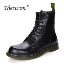 Autumn Boots Couple Black Retro Shoes Men High Top Boots Casual Genuine Leather Walking Shoes Lace Up Non Slip Mens Boots Brands fall non slip booties genuine leather shoes full grain black high top faux fur ankle handmade men winter mens zipper dress boots