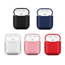 Мягкий защитный силиконовый из ТПУ чехол для гарнитура для airpods зарядный корпус для air pods i12 i7 i10 чехол для зарядного устройства цветной чехол