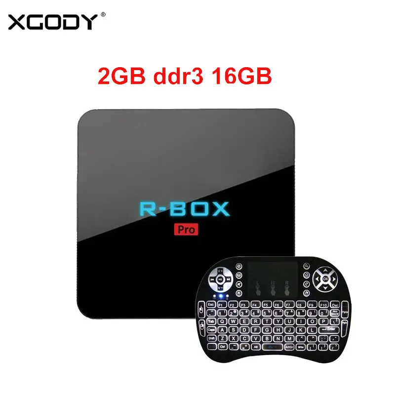 

(Ship from US UK) R-Box Smart TV Box 2GB+16GB S912 Octa Core Android 6.0 Kodi 17.1 Internet Mediaplayer Android TV Set Top Box