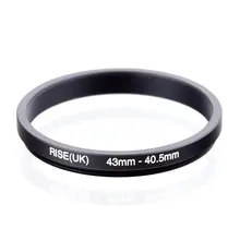 RISE(UK) 43 мм-40,5 мм 43-40,5 мм от 43 до 40,5 понижающее кольцо-фильтр адаптер Черный