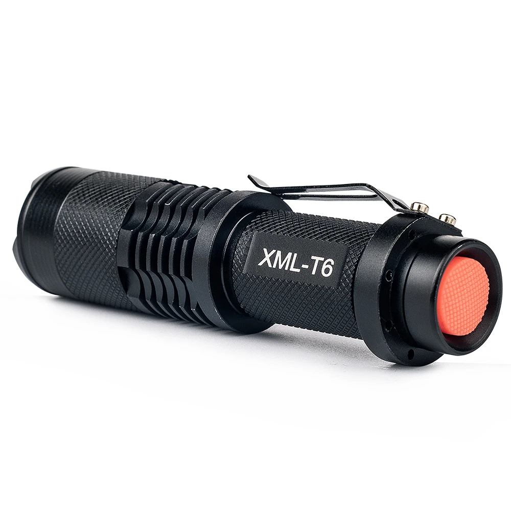 

High Brightness LED Flashlight UniqueFire XML T6 LED Zoomable 5 Mode Flashlight Zoom Torch SK98 For Night, Hiking,Rinding