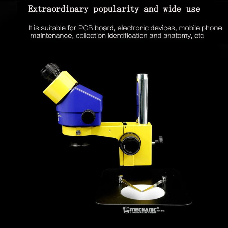 Механический промышленный бинокулярный стерео микроскоп MC75S-B1 высокой четкости двойной механизм подходит для мобильного телефона PCB обслуживания