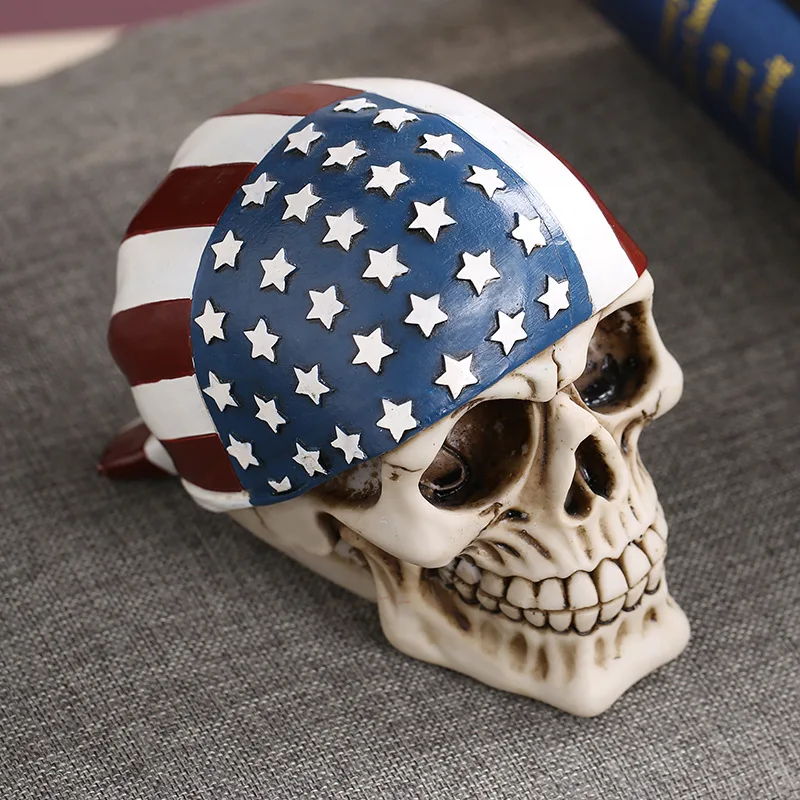 MRZOOT изделия из смолы, украшения для дома, скелет, череп, американский флаг, персонализированные украшения, модный Декор
