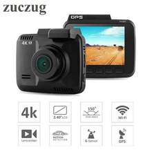 ZUCZUG Wifi Car DVR camera DVR Recorder Dash Cam G-sensor 2.4″ Novatek 96660 Camera Built in GPS Camcorder 4K 2880x2160P