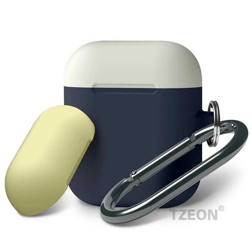 Цветной силиконовый чехол для Apple AirPods защитный наушников резиновый защиты от