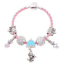 Couqcy милый мальчик девочка Подвеска «Микки мауз» Замок бусины DIY Fit для женщин браслет ювелирные изделия Высокое качество гламурный подарок