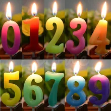 Cake Numbers Age Candle Kids Baby Birthday Anniversary Party Supplies Decoration