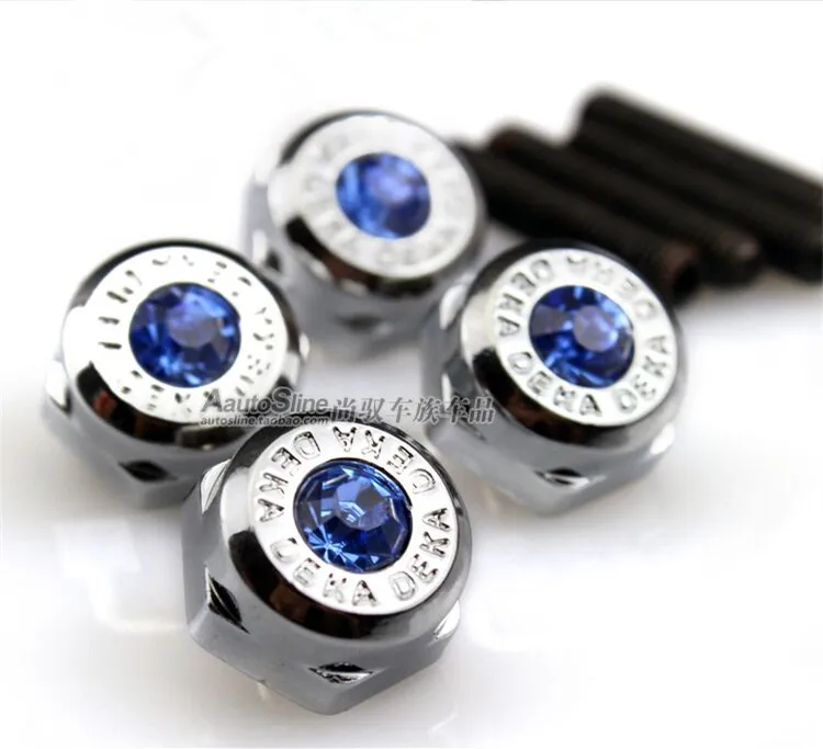 Car Screws Auto Accessories 4pcs Thread License Plate Frame Bolts Screws For JDM bmw audi Hyundai Honda Toyota Lada nissan Benz Kia ALFA ROMEO ford