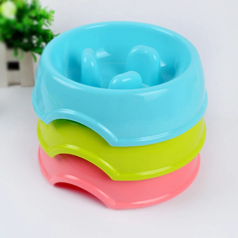 Misterolina Plastic Pet Dog Food Feeding Bowls Bloating Prevention Suitable For Both Home Use Or