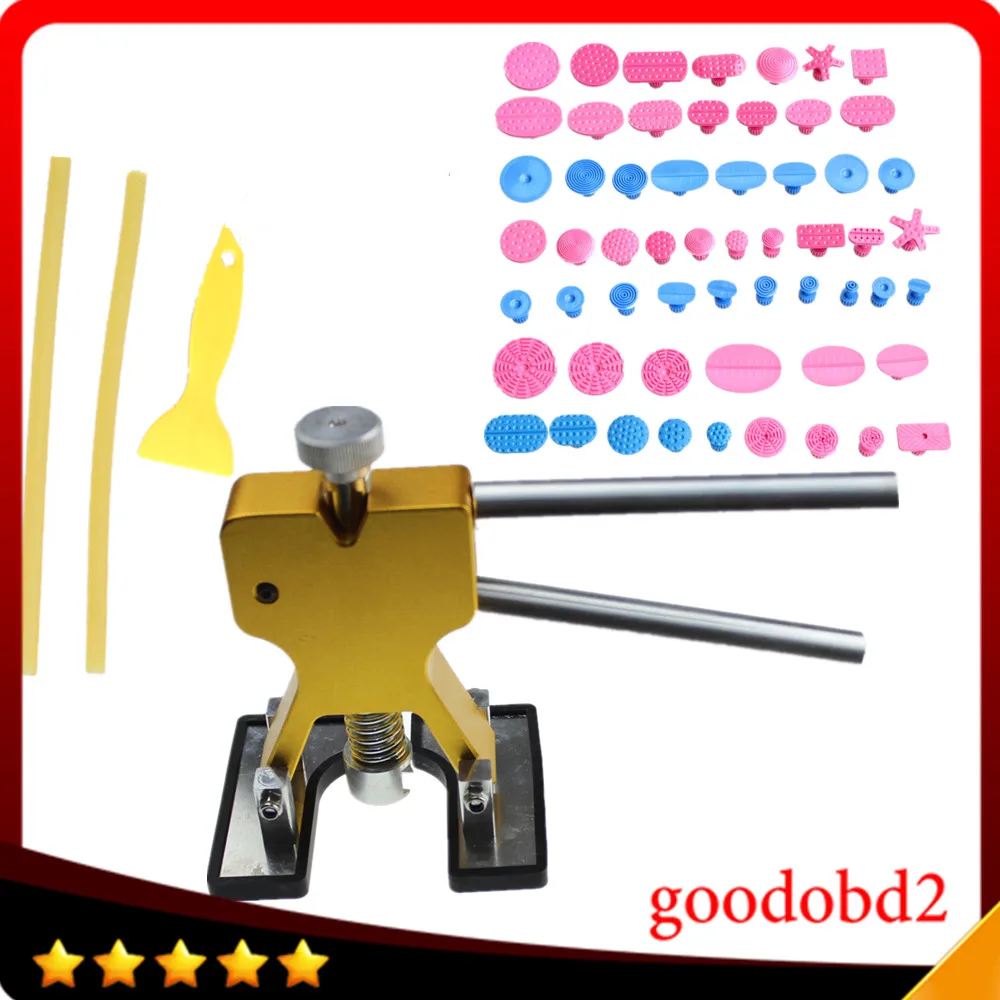

PDR Tools Paintless Dent Repair Tools Dent Removal Dent Puller Tabs Dent Lifter Hand Tool Set PDR Tool 2x glue sticks 57x tabs