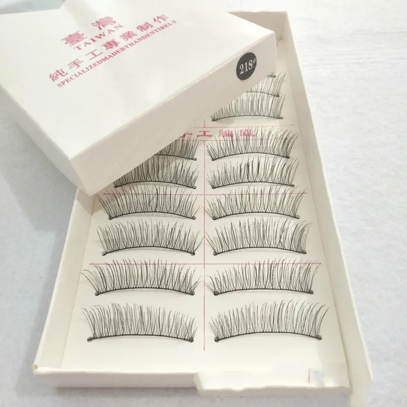 

10 Pairs/Set Makeup Natural 3D Volume Mink False Eyelashes Curl Cross Long Thick Mink Lashes Soft Handmade Eye Extension Lashes