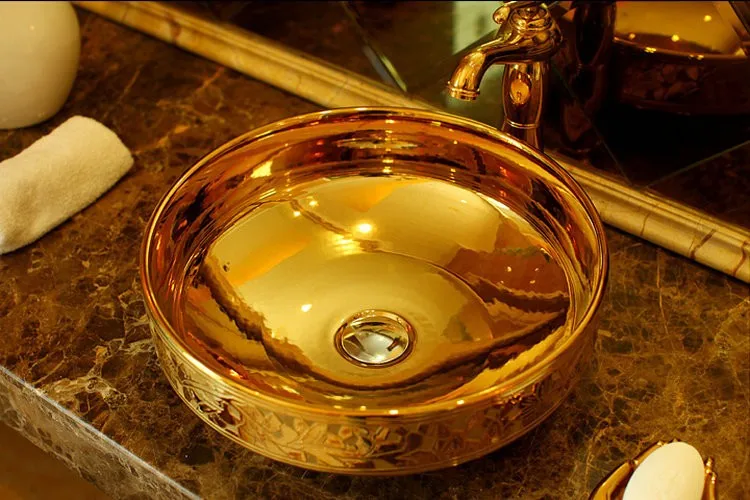 gold bathroom sinks (2)