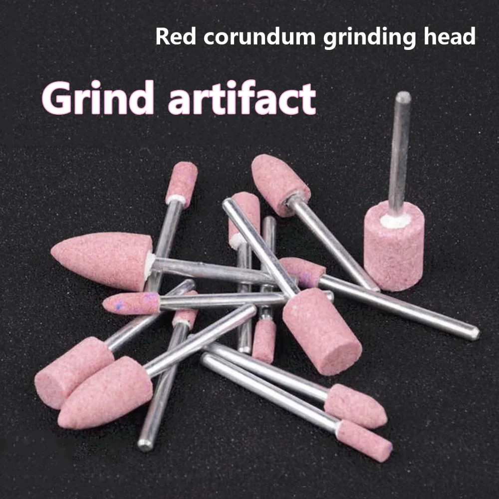 New 10Pcs 1/8 " Abrasive Polishing Mounted Stone Rotary Tool Grinding