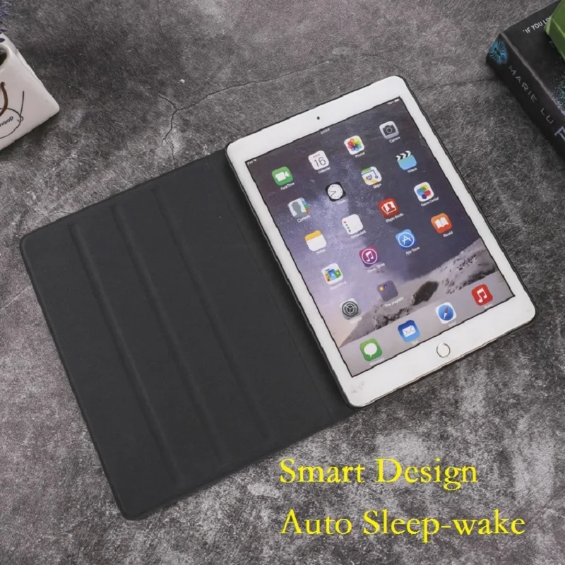 Новый тонкий чехол для iPad 2017 2018 9 7 Air 1 2 5 го 6 с откидной крышкой из мрамора умный ПУ