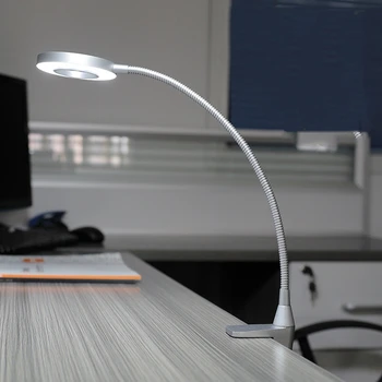 

Modern Office Clip Desk Lamp Clamp Flexible Led Lighting Table Lamp Metal Beauty Eyelash Nail Beauty Light Reading Night Lights