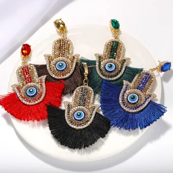 

Dvacaman Bling Bling Eye Crystal Drop Earrings Women Wedding Bridal Rhinestone Statement Earrings Party Jewelry Gifts Wholesale