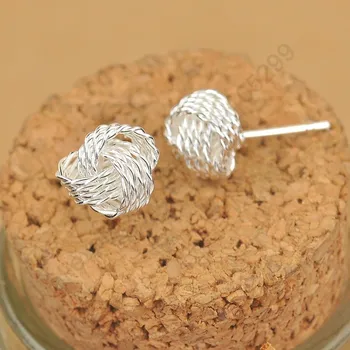 

Fast 925 Sterling Silver Elegant Flower Woman Lady Girls Stud Earrings Antiallergic Nickle Lead Free