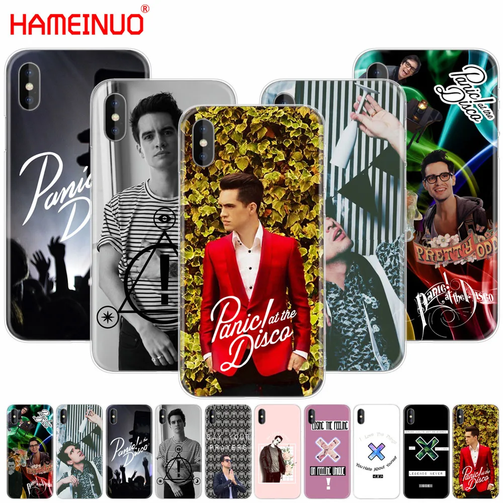 HAMEINUO brendon urie чехол для сотового телефона с рисунком на диско iphone X 8 7 6 4 детской 5 SE 5c