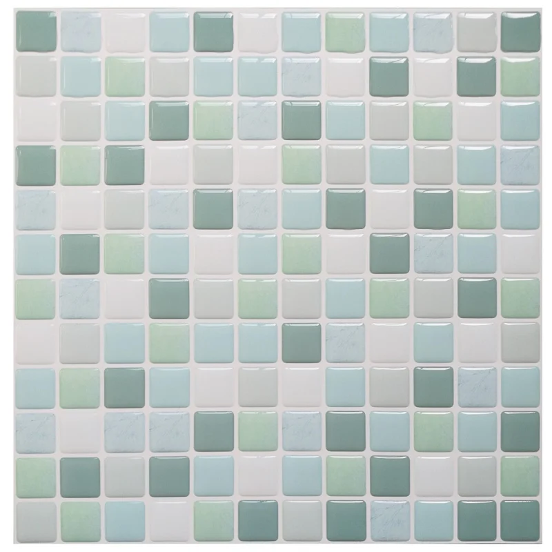 DIY самоклеющиеся мозаичные плитки щитки стены стикеры винил ванная комната кухня домашний декор - Цвет: YJC0001