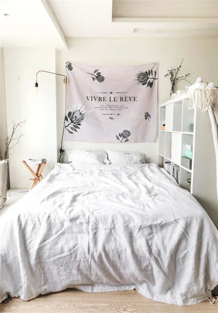 Us 11 09 6 Off Fashion Hanging Nordic Tapestry Plant Wall Hanging Cloth Home Decor Wallcloth Photography Background Cloth Bedroom Tapestries In