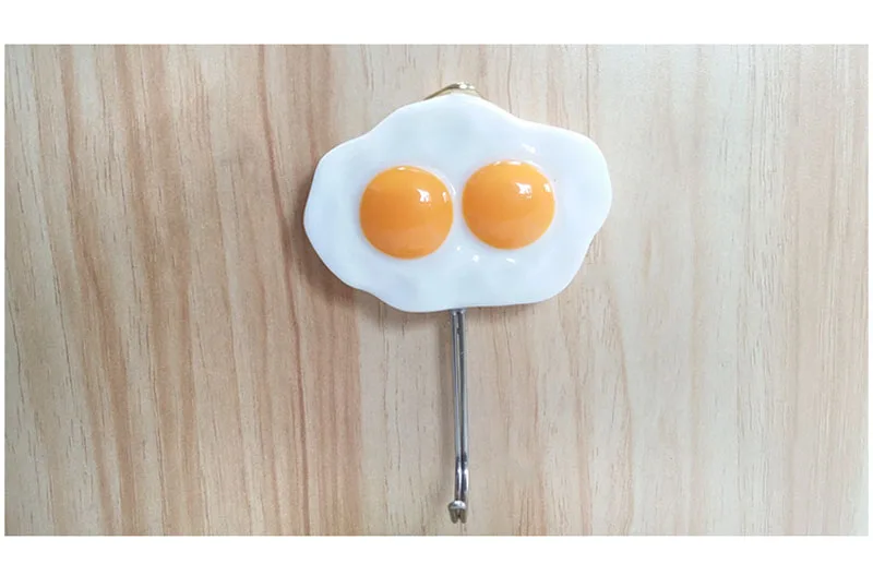 Cute Resin Egg Shaped Hooks Kitchen Dining Room Decoration Hooks Wall Decoration Hooks Crafts  (8)