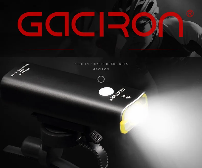 Cheap GaCIROn V9C Bicycle Light Rechargeable Cycling Riding Flashlight Waterproof Bike light MTB Bicycle Front Lamp with battery 4 Cheap GaCIROn V9C Bicycle Light Rechargeable Cycling Riding Flashlight Waterproof Bike light MTB Bicycle Front Lamp with battery 4