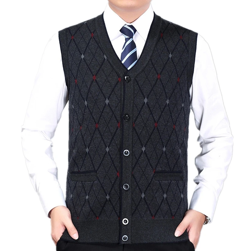 oversized knitted vest