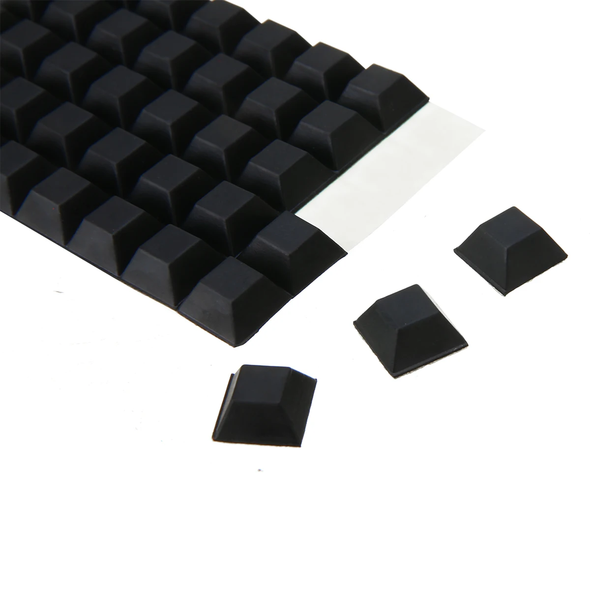 

1Bag/40x Mini Non-slip Furniture Feet Door Stop Buffer Pads Self-Adhesive Black Rubber Bumper Home Cabinet Silicone Buffer Tool