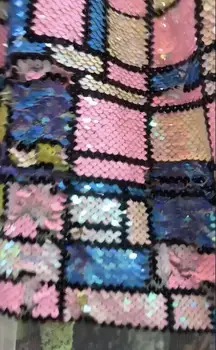 

yaking-3.3124 embroidered Mesh Tulle fabric Factory price sequins Nigerian lace fabrics