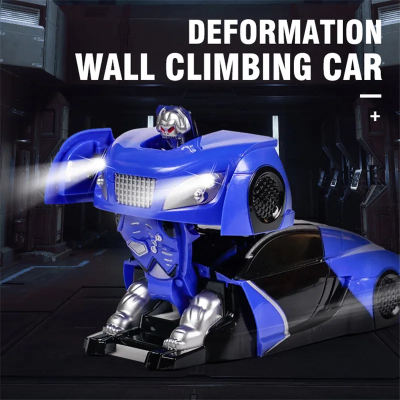 2019 Wall Climbing RC Car 2IN1 Transformation Rotating Stunt Cars Deformation Antigravity Machine Wall Remote Control Racer Toys