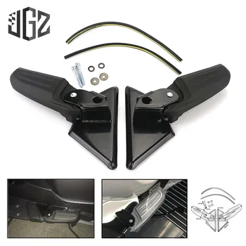 

Motorcycle Rear Passenger Footrest Aluminum Foot Steps Footpads Foldable Pedals Mats for Vespa LX S LXV 150 125 2017 2018 Black
