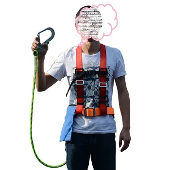 

Work safety belt, hook and drop seat belt labor safety rope, high-altitude belt hook fall protection safety rigging hardware