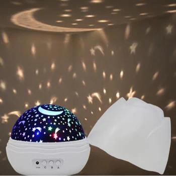 

Projection Night Light Key Control Colorful Spinning Star Lights Projection Lamp