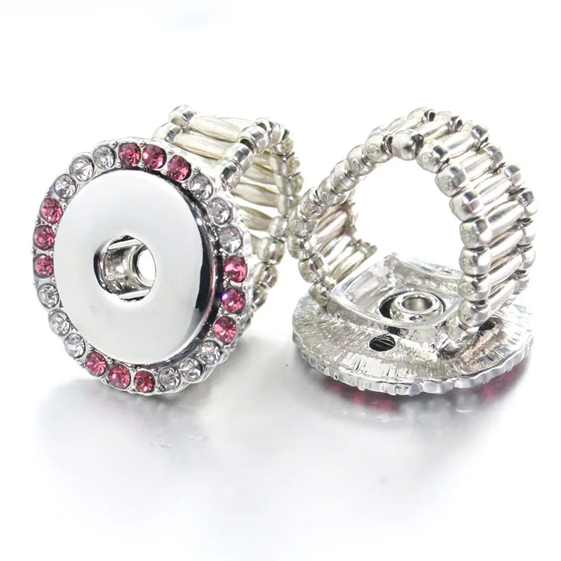 Buy Adjustable Snap Button Rings Elastic Design 18MM